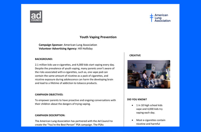 Youth Vaping Toolkit | Ad Council Youth Vaping Toolkit | Ad Council
